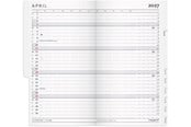 Kalender - Mayland Index Planner mini mørkegrå PP-plast 2027 - 27071000