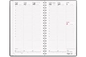 Kalender - Mayland Week Planner højformat mørkegrå vinyl 2027 - 27088000