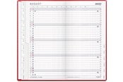 Kalender - Mayland Index Planner månedskalender rød vinyl 2027 - 27090010