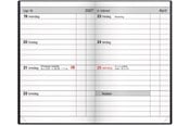 Kalender - Mayland Lommekalender uge blå kunstskind indbundet 2027 - 27162000