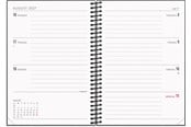Kalender - Mayland A6 ugekalender tværformat matsort genbrugskarton 2027 - 27201220