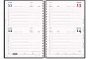 Kalender - Mayland 2-dages-kalender sort PP-plast 2027 - 27205000