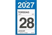 Kalender - Mayland Kontorafrivningskalender m/bagsidetekst 2027 - 27253000