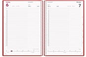 Kalender - Mayland Timekalender rød PP-plast 2028 - 28218010