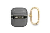 Mobil - Andet Tilbehør - GUESS GUA2HHTSK AirPods cover black/black Strap Collection - 3666339047047