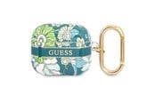 Mobil - Andet Tilbehør - GUESS GUA3HHFLN AirPods 3 cover green/green Flower Strap Collection - 3666339047313