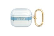 Mobil - Andet Tilbehør - GUESS GUA3HHTSB AirPods 3 cover blue/blue Strap Collection - 3666339047122