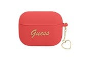 Mobil - Andet Tilbehør - GUESS GUAPLSCHSR AirPods Pro cover red/red Silicone Charm Heart Collection - 3666339039103