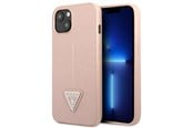 Mobil - Covers & Cases - GUESS GUHCP13SPSATLP iPhone 13 mini 5.4" pink/pink hardcase SaffianoTriangle Logo - 3666339040390