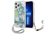 Mobil - Covers & Cases - GUESS GUHCP13XHFLSN iPhone 13 Pro Max 6.7" green/green hardcase Flower Strap - 3666339040505