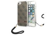 Mobil - Covers & Cases - GUESS GUOHCI8H4STW iPhone SE 2022 / SE 2020 / 7/ 8 brown/brown hardcase 4G Print Strap - 3666339055196