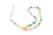 Mobil - Andet Tilbehør - GUESS pendant GUSTFLWP Phone Strap pink/pink Heishi Beads - 3666339048365