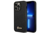 Mobil - Covers & Cases - GUESS Glitter Script Case for iPhone 14 Pro - Black - 3666339065140