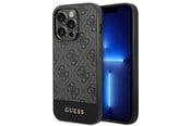 Mobil - Covers & Cases - GUESS GUHCP14XG4GLGR iPhone 14 Pro Max 6.7" grey/grey hard case 4G Stripe Collection - 3666339088576