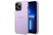 Mobil - Covers & Cases - GUESS Saffiano Strap Case for iPhone 14 Pro - Purple - 3666339088644