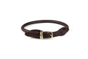 Hunde - Timely PARIS Halsbånd Mørkebrun 8 mm. / 40 cm. - 5907784871466