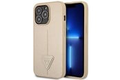 Mobil - Covers & Cases - GUESS GUHCP14LPSATLE iPhone 14 Pro 6.1 "beige / beige hardcase SaffianoTriangle Logo - 3666339065423