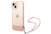 Mobil - Covers & Cases - GUESS GUHCP14MHGCOHP iPhone 14 Plus 6.7" pink/pink hardcase Translucent Pearl Strap - 3666339064297