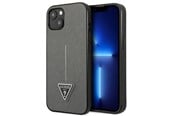 Mobil - Covers & Cases - GUESS GUHCP14MPSATLG iPhone 14 Plus 6.7 "silver / silver hardcase SaffianoTriangle Logo - 3666339065454