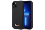 Mobil - Covers & Cases - GUESS GUHCP14MSLSMK iPhone 14 Plus 6.7 "black / black hard case Silicone Vintage Gold Logo - 3666339064891