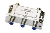 Kabel Organisering - Deltaco - splitter - 4-way F-connectors DC pass Class A - R00150043