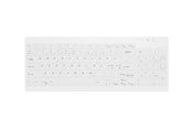 Tastatur - Contour Active Key QuickClean AK-C7012F - keyboard - medical hygienic design fully sealed compact - QWERTY - Pan Nordic - white Input Device - Tastatur - Nordisk - Hvid - AK-C7012F-FUS-W/NOR