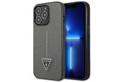 Mobil - Covers & Cases - GUESS GUHCP14XPSATLG iPhone 14 Pro Max 6.7 "silver / silver hardcase SaffianoTriangle Logo - 3666339065478