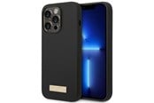 Mobil - Covers & Cases - GUESS GUHMP14LSBPLK iPhone 14 Pro 6.1" black/black hard case Silicone Logo Plate MagSafe - 3666339070243