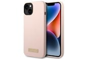 Mobil - Covers & Cases - GUESS GUHMP14MSBPLP iPhone 14 Plus 6.7 "pink / pink hard case Silicone Logo Plate MagSafe - 3666339070311