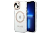 Mobil - Covers & Cases - GUESS GUHMP14SHTRMD iPhone 14 6.1 "gold / gold hard case Metal Outline Magsafe - 3666339069704