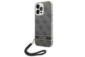 Mobil - Covers & Cases - GUESS GUOHCP14LH4STK iPhone 14 Pro 6.1 "black / black hardcase 4G Print Strap - 3666339093815