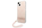 Mobil - Covers & Cases - GUESS GUOHCP14MH4STP iPhone 14 Plus 6.7 "pink / pink hardcase 4G Print Strap - 3666339093884
