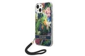 Mobil - Covers & Cases - GUESS GUOHCP14SHFLSB iPhone 14 6.1 "blue / blue hardcase Flower Strap - 3666339093952