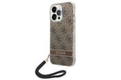 Mobil - Covers & Cases - GUESS GUOHCP14XH4STW iPhone 14 Pro Max 6.7 "brown / brown hardcase 4G Print Strap - 3666339093860