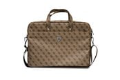 Tasker - GUESS Saffiano 4G Triangle Logo bag for a 16'' laptop - brown - 3666339051105