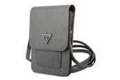 Tasker - GUESS Handbag GUWBSATMGR gray / gray Saffiano Triangle - 3666339050504