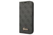 Mobil - Covers & Cases - GUESS GUBKP14XHG4SHK iPhone 14 Pro Max 6.7 "black / black book 4G Vintage Gold Logo - 3666339083199