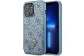 Mobil - Covers & Cases - GUESS 4G Triangle Logo Cardslot Case for iPhone 13 Pro / 13 - Blue - 3666339047788