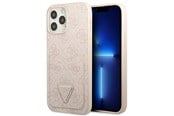 Mobil - Covers & Cases - GUESS 4G Triangle Logo Cardslot Case for iPhone 13 Pro / 13 - Pink - 3666339047740