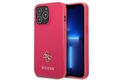 Mobil - Covers & Cases - GUESS Saffiano 4G Small Metal Logo case for iPhone 13 Pro / 13 - pink - 3666339047986