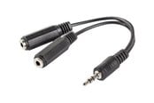 Audio kabel - Lanberg headset splitter - 10 cm - AD-0024-BK