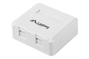 Netværkstilbehør - Lanberg OK1-0002-W - modular insert housing - OK1-0002-W