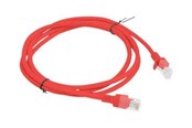 Netværkskabel - Lanberg patch cable - 1.5 m - red RAL 3017 - Rød - PCU5-10CC-0150-R