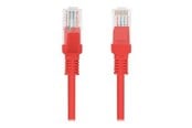 Netværkskabel - Lanberg patch cable - 3 m - red RAL 3017 - Rød - PCU6-10CC-0300-R