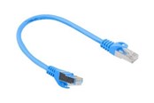 Netværkskabel - Lanberg patch cable - 25 cm - blue RAL 5012 - Blå - PCF6-10CC-0025-B