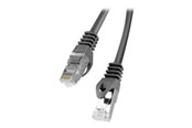 Netværkskabel - Lanberg patch cable - 25 cm - black RAL 9004 - Sort - PCF6-10CC-0025-BK