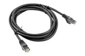 Netværkskabel - Lanberg patch cable - 50 cm - black RAL 9004 - Sort - PCF6-10CC-0050-BK
