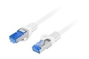 Netværkskabel - Lanberg patch cable - 0.5 m - white RAL 9010 - Blå - PCF6A-10CC-0050-W