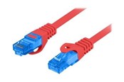 Netværkskabel - Lanberg patch cable - 2 m - red RAL 3017 - Rød - PCF6A-10CC-0200-R