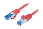 Netværkskabel - Lanberg patch cable - 10 m - red RAL 3017 - Rød - PCF6A-10CC-1000-R